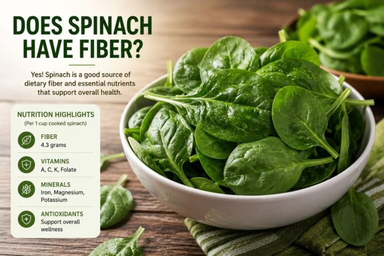 Does Spinach Have Fiber